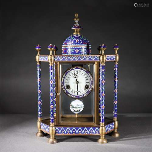 Cloisonne Table Clock