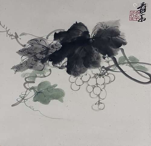 Painting Of Grape, Zhang Daqian