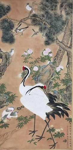 Painting Of Floral And Bird, Mei Lanfang Mark