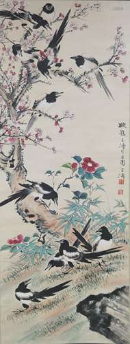 Painting Of Floral, Wang Xuetao Mark