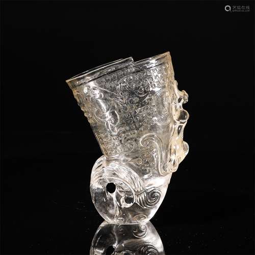 Glassware Dragon Pattern Jue Cup