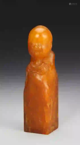 Chinese Tianhuang Stone Boy Figure