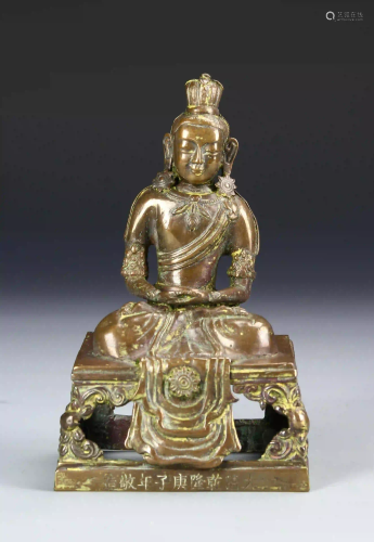 Chinese Bronze Buddha Statue