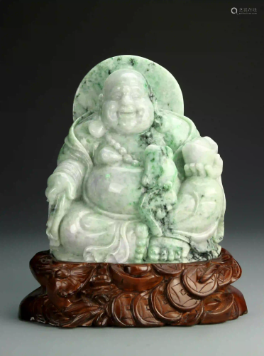 Chinese Jadeite Happy Buddha