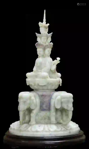 Chinese Shoushan Carved Buddha