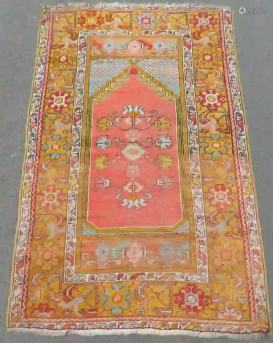 Ladik prayer rug. Anatolia. Turkey. Antique, around