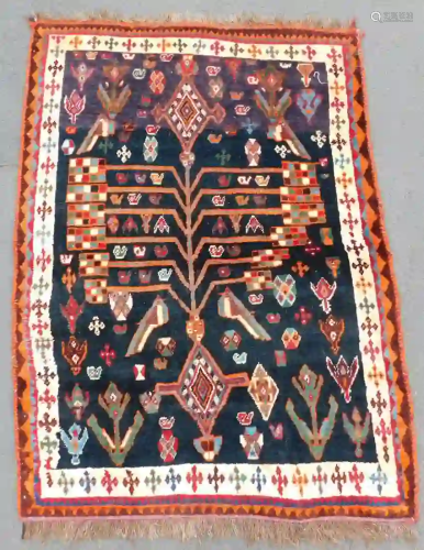 Bachtiar Gabbeh Persian carpet. Tree carpet. Iran.