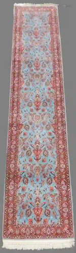 Isfahan Persian carpet. Runner. Iran. Very fine weave.