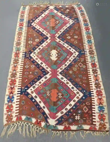 Malatya kilim. Anatolia. Turkey. Antique 19th century.