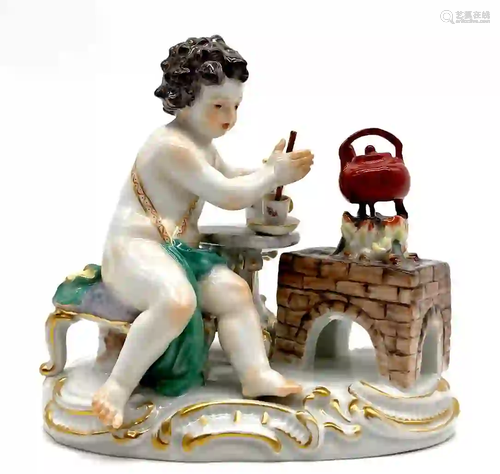 Meissen porcelain. ''ALLEGORIE - DAS FEUER''. Model no.