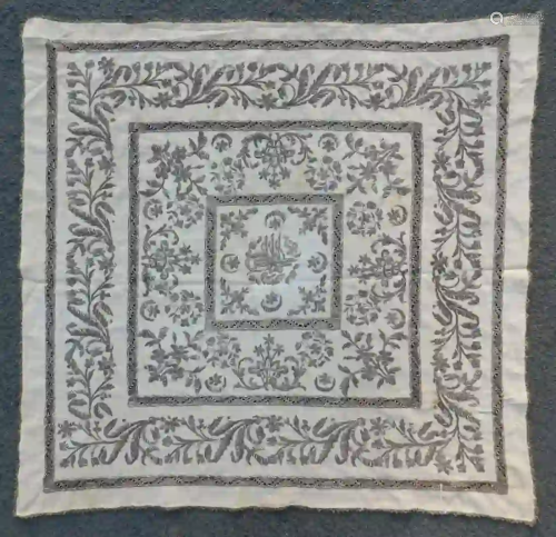 Tugra. Abdülmecid I? Embroidered with silver