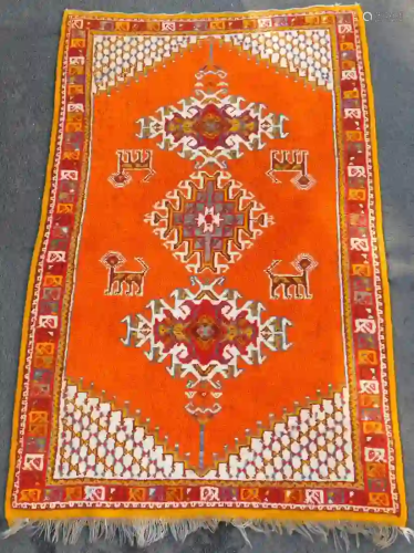 Morocco tribal rug. Approx. 40 - 60 years old.