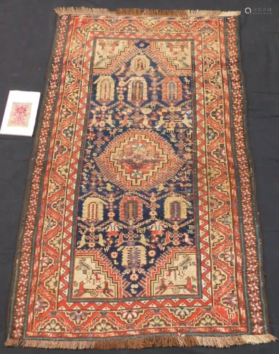 Chila carpet. Caucasus. Antique. 19th century. Around