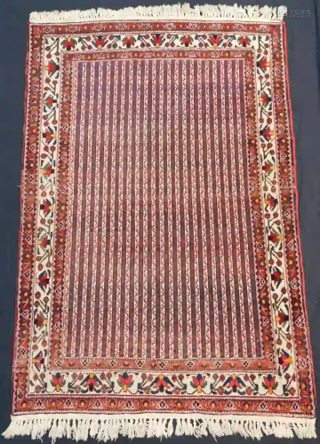Bakhtiari stripe carpet. Persia. Iran, around 60-100