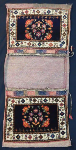 Afschar Hybe double bag. Persia. Iran, circa 70 - 100