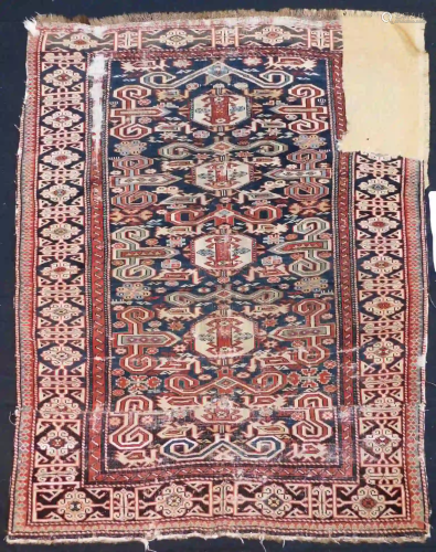 Perepedil rug fragment. Caucasus. Antique. Around 120 -