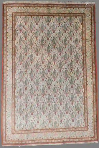 Qum Boteh Persian carpet. Iran. Fine weave.