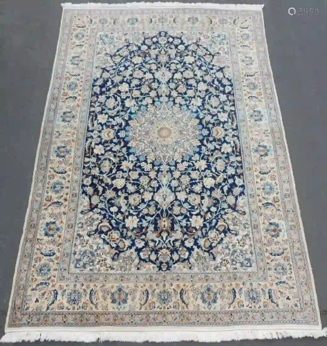 Nain Persian carpet. Iran. Fine weave.