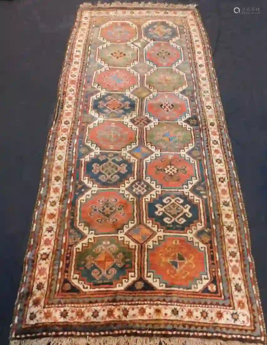 Moghan Kazak carpet. Caucasus. Antique, around 120 -