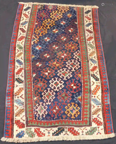 Saliani Kazak carpet fragment. Caucasus. Antique,