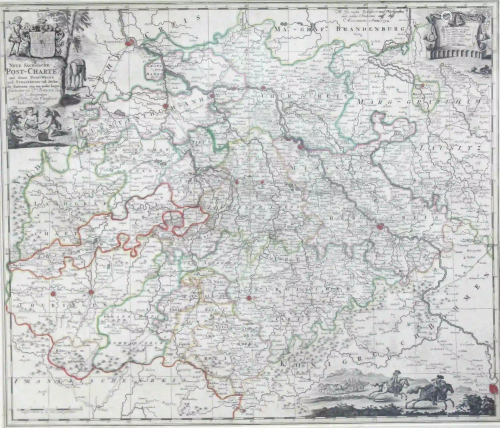 P. Schenk (1728 - 1784). Map. Neue Sächsische