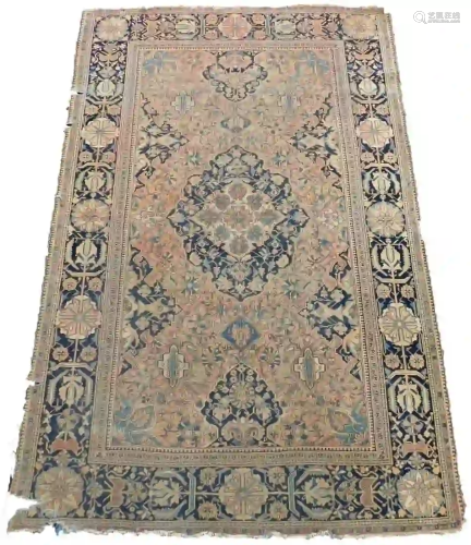 Mohtasheem Kashan Persian carpet. Iran. Antique, circa