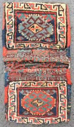 Miniature Hybe double bag. Iran. Antique, around