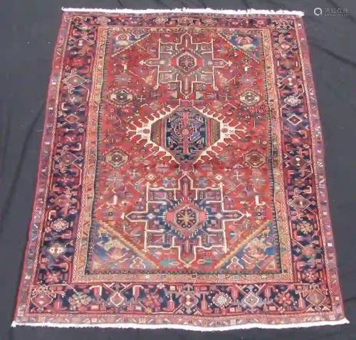 Karadja Persian rug. Iran. Antique, circa 80 - 120