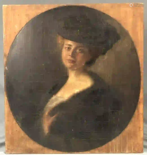 Arnulf DE BOUCHÉ (1872 - 1945). Portrait of a lady