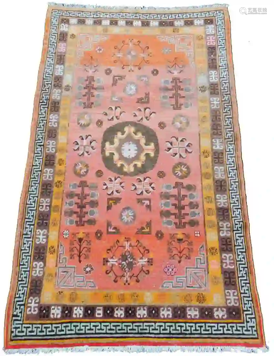 Yarkand carpet. East Turkestan. China. Around 100 - 150