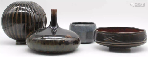 Horst KERSTAN (1941 - 2005). 3 objects stoneware /
