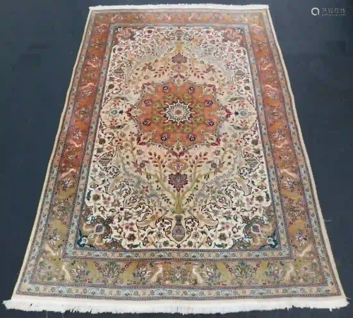 Tabriz Persian carpet. Iran. Fine weave.
