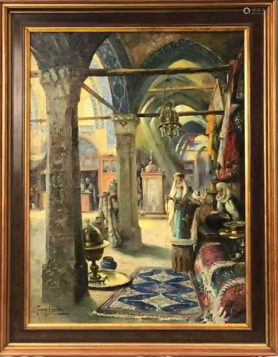 Tony BINDER (1868 - 1944). Carpet dealers in the