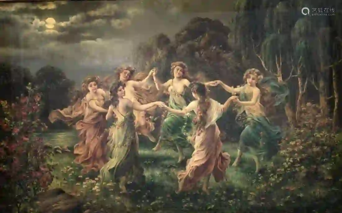 After Hans ZATZKA (1859-1945). Fairy dance.