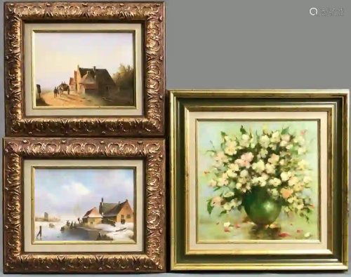 Hartger VAN BRAKEL (XX). 3 paintings.
