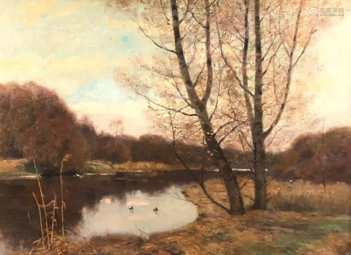 Peter Paul MÜLLER (1853 - 1930). Autumnal river