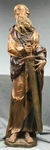 Saint. Figure with sword. 19th century.