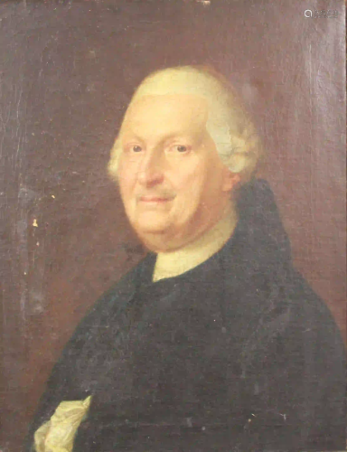 Johann Werner KOBOLD (c.1740 - 1803). Half portrait of