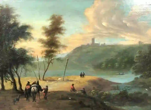 Christian Georg I SCHÜZ (1718 - 1791). Rhine river