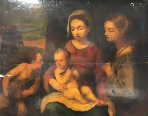 UNSIGNED (XVI - XVII). Mary, Jesus, Elisabeth and John.
