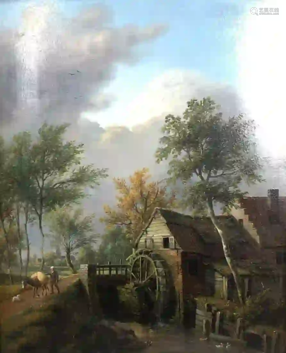 Pieter Frans II DE NOTER (1779 - 1842). Mill in