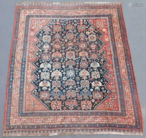 Khamseh Persian carpet. Iran. Antique, around 100 - 150