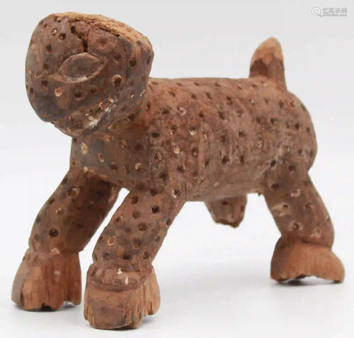 Animal figure. Leopard? Probably West Africa. 20 cm