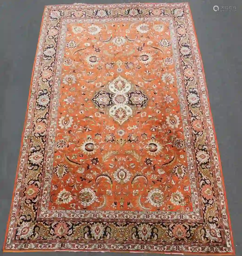 Tabriz silk, Persian carpet. Iran. Antique, around