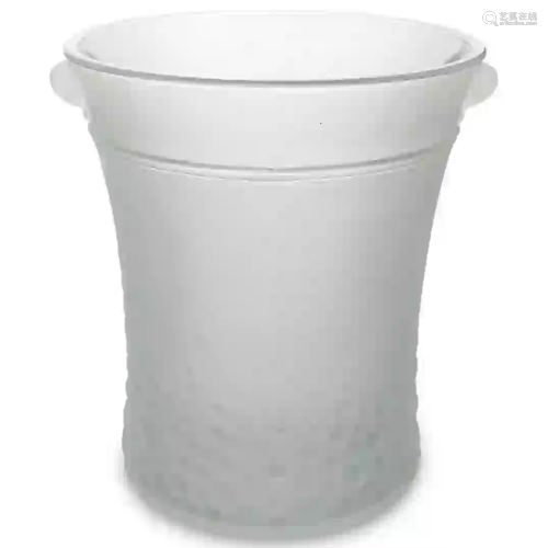 Italian Frosted Glass Champagne Bucket