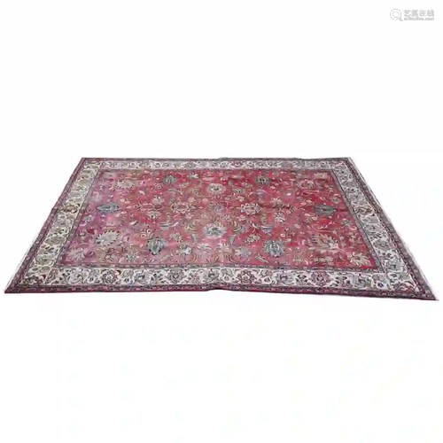 Persian Tabriz Wool Area Rug