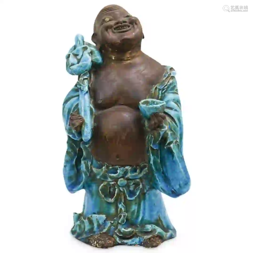 Chinese Ceramic Laughing Buddha Statue