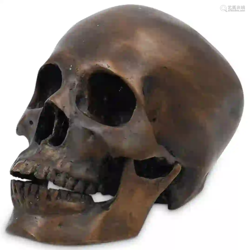 Vintage Bronze Mechanical Skull