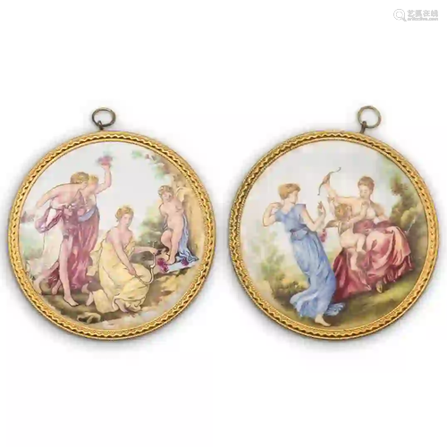 Pair of Porcelain Plaques