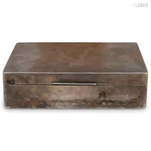 Antique English Sterling Overlaid Box